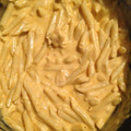 Lacey's cooksnap of when they made Crockpot Buffalo Chicken Pasta.