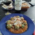 El cooksnap de Valeria Lopez cuando hizo Malfatti de ricota y espinaca con salsa bolognesa.
