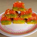 Sonal Doshi's cooksnap of when they made થ્રી લેયર કોપરા પાક (Three Layer Kopra Paak Recipe In Gujarati).