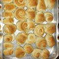 El cooksnap de romina cabanas cuando hizo Cuernitos (pan con grasa).