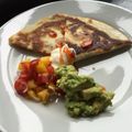 Rachelbath's cooksnap of when they made Super-quick Basil and Parma Ham Quesadillas.