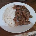 El cooksnap de maite cuando hizo Carne Mongoliana.