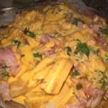 El cooksnap de Daiana Crespin cuando hizo Papas con cheddar y panceta.