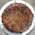 El cooksnap de Laura La Pantera Barboza cuando hizo Tortilla de hojas de remolacha.