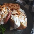 El cooksnap de Montse Casellas - Trasteamos en mi Cocina? cuando hizo Manzana asada al micro con yogur y granola casera.