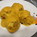 El cooksnap de Samanta Redfield cuando hizo Albóndigas de Soja y berenjena con caldo al queso cremoso.