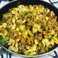El cooksnap de Verónica Gos cuando hizo Wok de Verduras, Pollo y Arroz Yamaní.