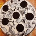 El cooksnap de Esther Soto cuando hizo Pay de queso con galletas Oreo.