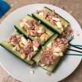 El cooksnap de Mar Vilches Carrasco cuando hizo Pepinos rellenos de atún.