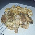 El cooksnap de NANY cuando hizo Pollo Campero a la cerveza en salsa de cebolla en la olla GM g.