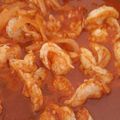 El cooksnap de Fabiola Jimenez cuando hizo Camarones a la diabla.