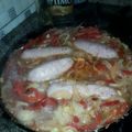 El cooksnap de Gladys Benta cuando hizo Chorizos al vino blanco.