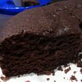 El cooksnap de Mariana Mili cuando hizo Torta húmeda Nesquik.