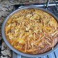 El cooksnap de Romina Chacana cuando hizo Budín de zapallo italiano con carne.