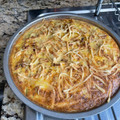 El cooksnap de Romina Chacana cuando hizo Budín de zapallo italiano con carne.