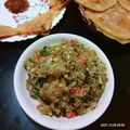 Sonali Banerjee's cooksnap of when they made বেগুন ভর্তা (Begun bharta recipe in Bengali).