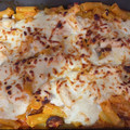El cooksnap de Eva Valencia cuando hizo Rigatoni al forno estilo Ginos.