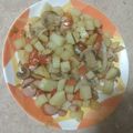 El cooksnap de Luis cuando hizo Papas con Champiñones y Tocino.