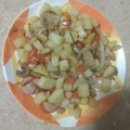 El cooksnap de Luis cuando hizo Papas con Champiñones y Tocino.