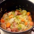 DaveMohr419's cooksnap of when they made Cabbage and Sausage.