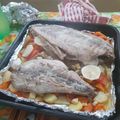 El cooksnap de Vero Liz cuando hizo Palometa al horno con verduras y queso sardo.