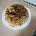 El cooksnap de Rut De Llumiquinga cuando hizo Tortilla de patatas con jamón York y queso.