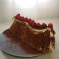 Cooksnap de Jenn's food sur la recette Bûche au tiramisu nutella framboises sans œufs crus