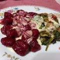 El cooksnap de Alicia Diaz cuando hizo Ñoquis de remolacha.