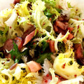 El cooksnap de Angels cuando hizo Ensalada templada de codorniz escabechada.