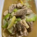 湯小舒 的 麻油炒絲瓜雞肉 cooksnap