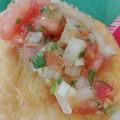 El cooksnap de Berenice Jasso cuando hizo Pico de Gallo Tico (Chimichurri).
