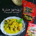 Cooksnap Hani Shaimi semasa beliau membuat Kulit Lembu Masak Lemak Cili Api dengan Belimbing Buluh.