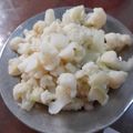 Cooksnap của Huyền Nguyễn Khánh khi họ làm theo món Bông cải trắng (súp lơ trắng) luộc