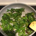 El cooksnap de Vilma Moreno cuando hizo Espinacas Salteadas con Ajo, estilo oriental.