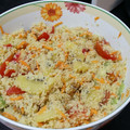 El cooksnap de Irenice cuando hizo Ensalada de cuscus con kiwi y nueces.