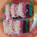 Cooksnap dari Indah Hasriati untuk resep Rainbow cake potong ekonomis