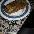 El cooksnap de Rocio Solanilla cuando hizo Lasaña de berenjena.