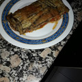 El cooksnap de Rocio Solanilla cuando hizo Lasaña de berenjena.