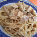 El cooksnap de Charo Uceda cuando hizo Spaghetti con pollo al pimentón de La Vera.