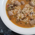 El cooksnap de Mar Recio Sanchez cuando hizo Arroz caldoso de butifarra, espárragos y alcachofas.