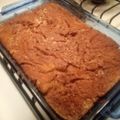 Linus Rothrock's cooksnap of when they made Peach Cobbler.