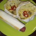 El cooksnap de Ave HErix cuando hizo Salchichas envueltas.