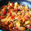 El cooksnap de Carmeta cuando hizo Revuelto de verduras com chorizo.