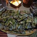 El cooksnap de Esther Herrera cuando hizo Navajas a la plancha con picada de ajo y perejil.