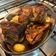 El cooksnap de Charo Cortés cuando hizo Pierna de cordero lechal con naranja, y reducción de vermouth.