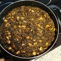 El cooksnap de Marisa Cuesta Moreno cuando hizo Arroz negro con sepia y calamares.