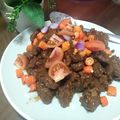 Cooksnap dari Murnasih untuk resep RESEP SATE GORENG KAMBING (Tanpa Tusuk Sate)