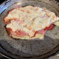 El cooksnap de Nora Mouta cuando hizo Lasagna de berenjena.