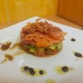 El cooksnap de Salma cuando hizo Tartar de salmón ahumado, aguacate y tomate.
