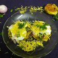 Parul Patel's cooksnap of when they made આલુ ટિક્કી ચાટ (Aloo Tikki Chaat Recipe In Gujarati).